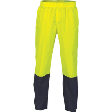 Dnc Workwear Hi-vis Two-tone Lightweight Rain Pants - 3878 Metro Workwear.