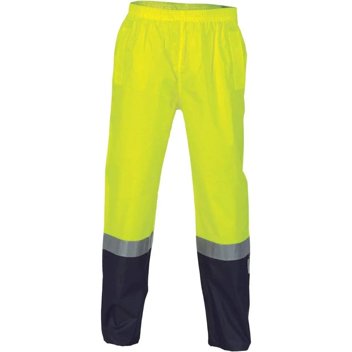 Dnc Workwear Hi-vis Two Tone Lightweight Rain Pants With 3m Reflective Tape - 3880 Metro Workwear.