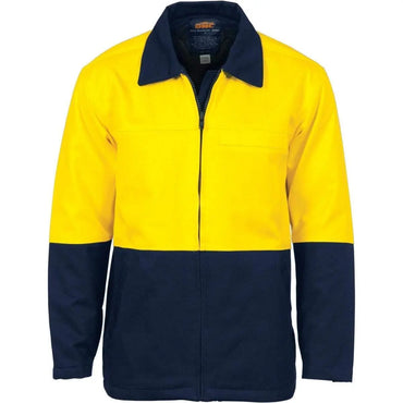 Dnc Workwear Hi-vis Two-tone Protector Drill Jacket - 3868 Metro Workwear.
