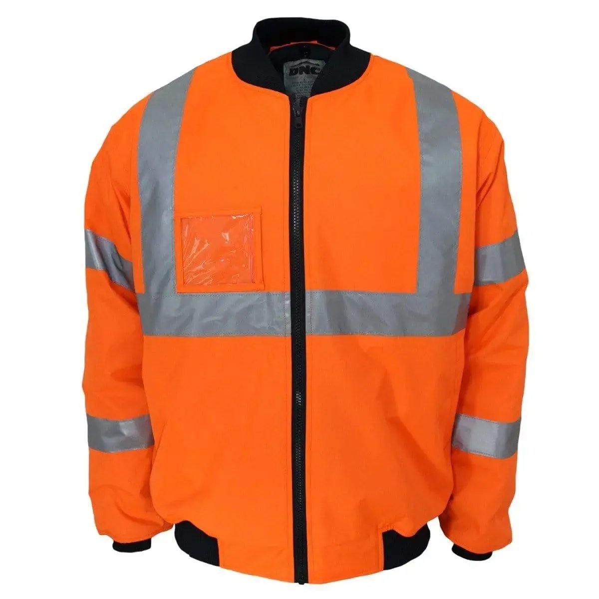 Dnc Workwear Hi-vis "X" Back 6-in-1 Rain Jacket Bio-motion Tape - 3763