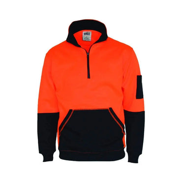 Dnc Workwear Hi-vis ½ Zip Super Fleecy - 3724 Metro Workwear.
