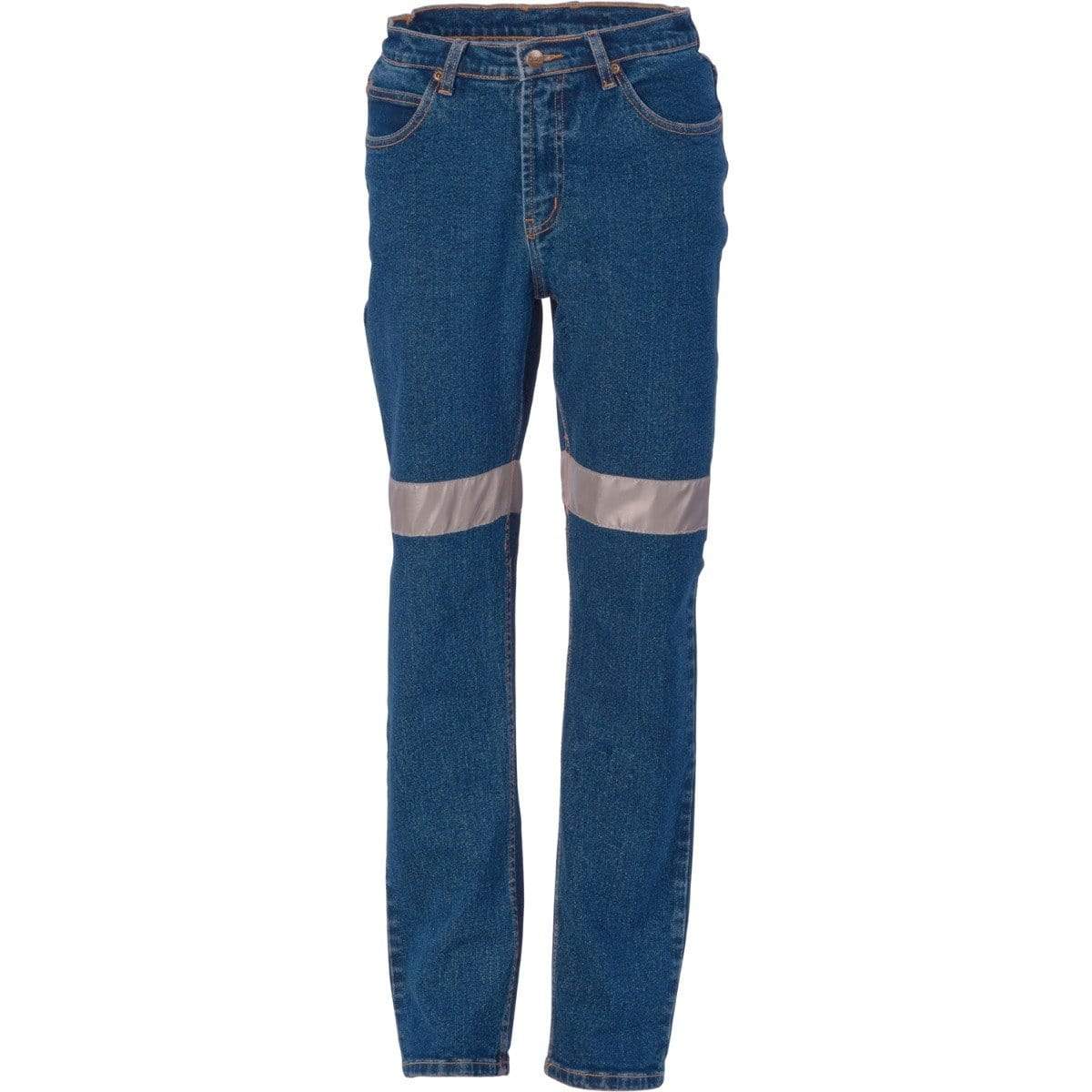 Dnc Workwear Women's Csr Reflective Tape Denim Stretch Jeans - 3339