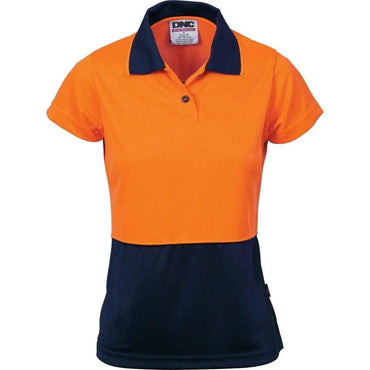 Dnc Workwear Short Sleeve Women's Hi-vis Two-tone Polo Shirt 3897