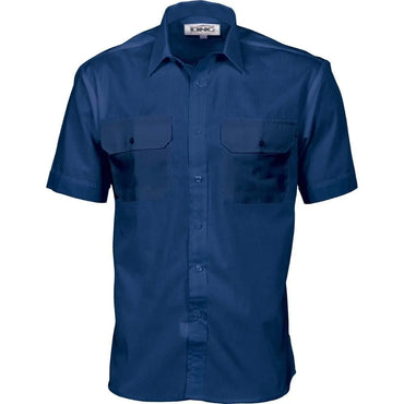 Dnc Workwear Polyester Cotton Short Sleeve Work Shirt - 3211 Metro Workwear.