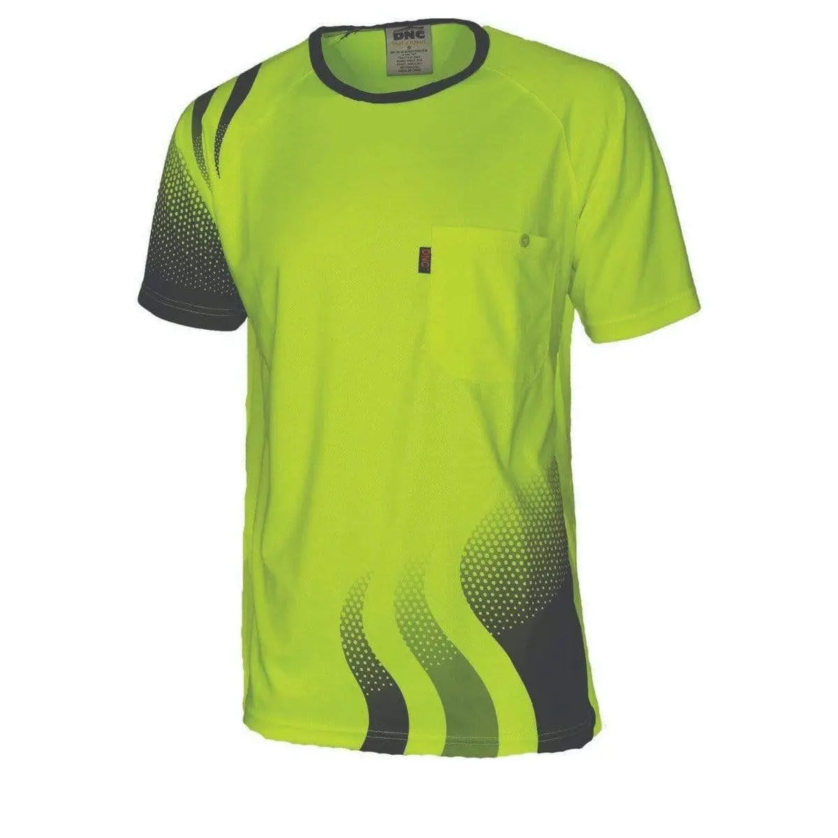 Dnc Workwear Wave Hi-vis Sublimated Tee - 3562 Metro Workwear.