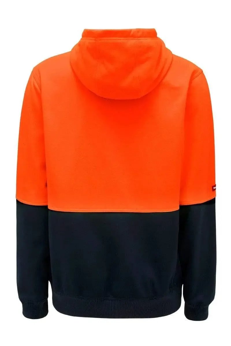 Hard Yakka Two Tone Brushed Fleece Hi Vis Hoodie Y19320