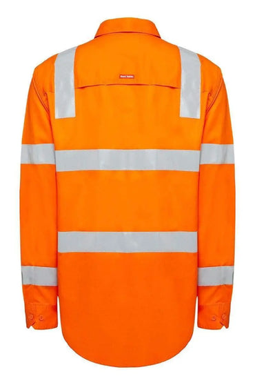 Hard Yakka Biomotion Taped Hi Vis Vic Rail Shirt Y04265 Metro Workwear.