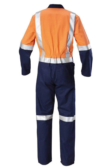 Hard Yakka 2 Tone Reflective Taped Coverall Y00262 Metro Workwear.