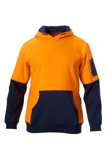 Hard Yakka 2 Tone Hi Vis Fleece Hoodie Y19325 Metro Workwear.