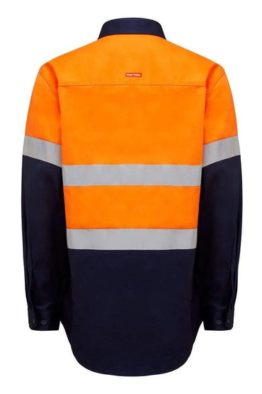Hard Yakka Long Sleeve Hi Vis Taped Shirt Y04610 Metro Workwear.
