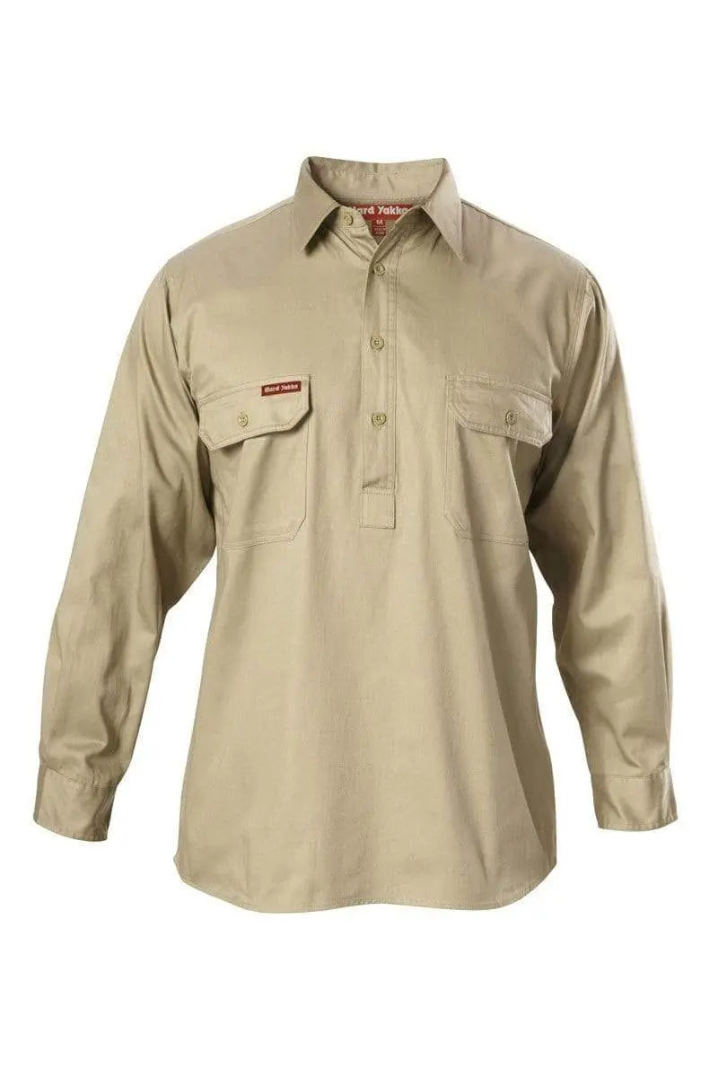 Hard Yakka Long Sleeve Cotton Drill Shirt Y07530 Metro Workwear.