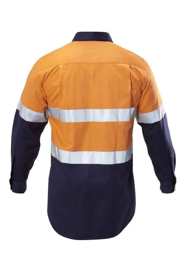 Hard Yakka Two Toned Reflective Taped Shirt Y07990 Metro Workwear.
