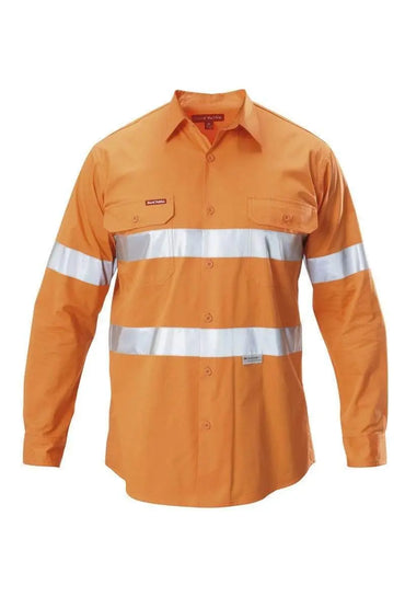Hard Yakka Long Sleeve 3M Taped Hi Vis Shirt Y07996 Metro Workwear.