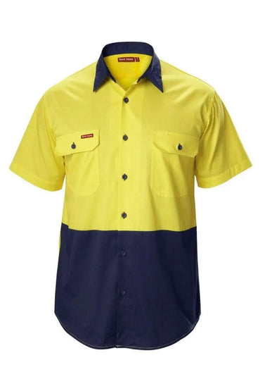 Hard Yakka Koolgear Hi Vis Vented Shirt Y07559 Metro Workwear.