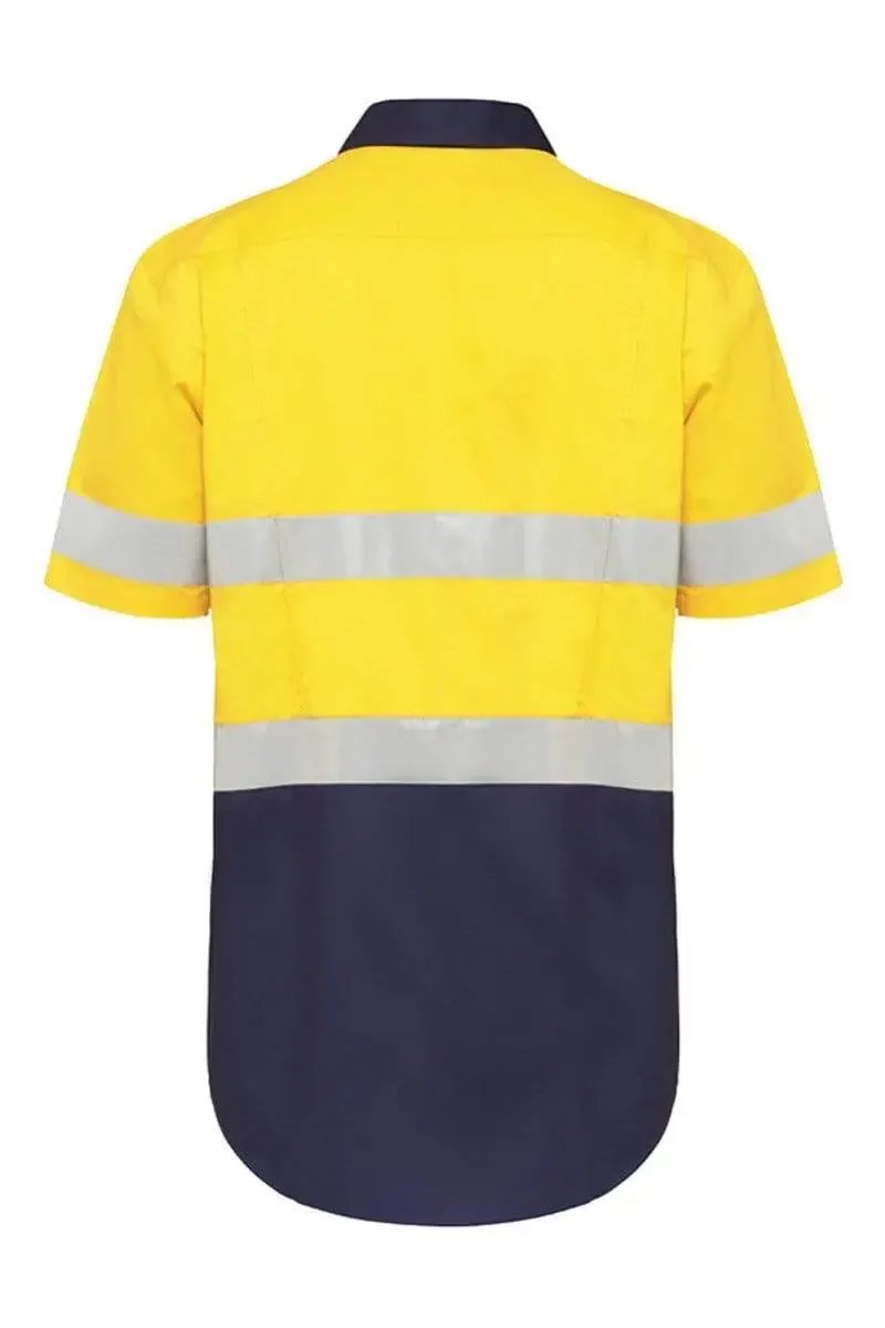 Hard Yakka Short Sleeve Vented Taped Hi Vis Shirt Y07735