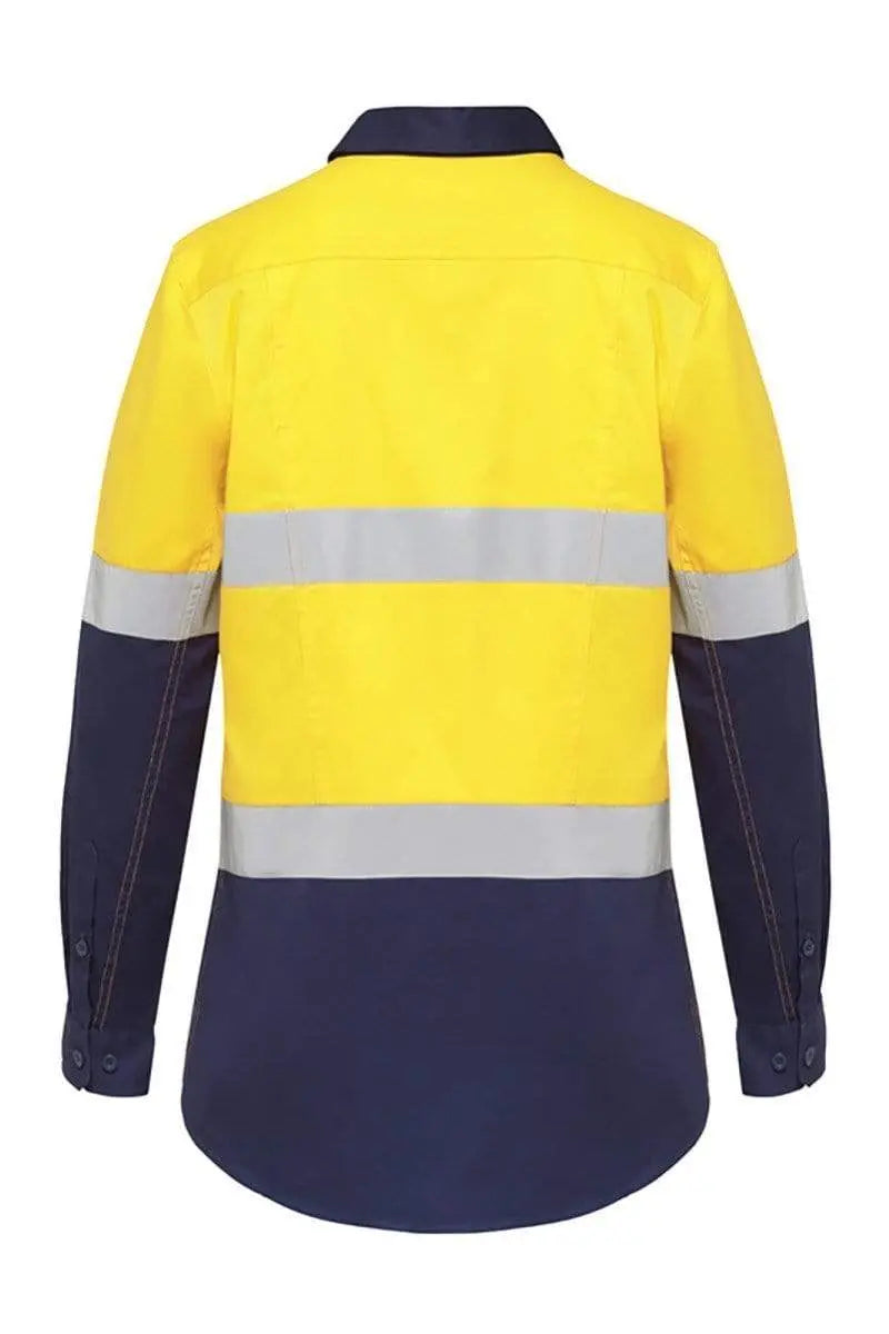 Hard Yakka Women's Reflective Hi Vis Work Shirt Y08220 Metro Workwear.