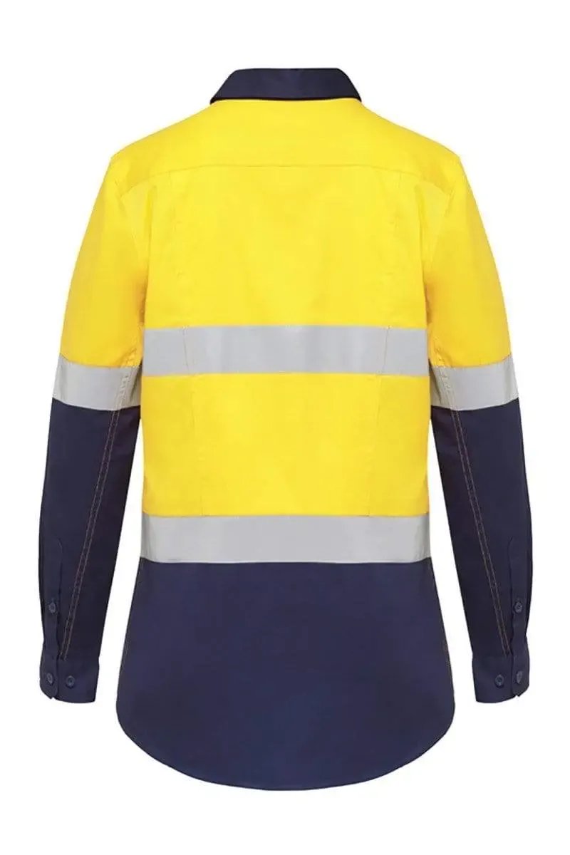 Hard Yakka Long Sleeve Women's Reflective Hi Vis Work Shirt Y08220