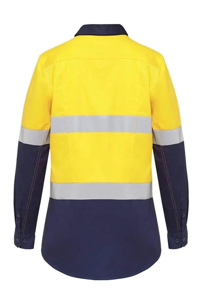 Hard Yakka Women's Reflective Hi Vis Work Shirt Y08220 Metro Workwear.