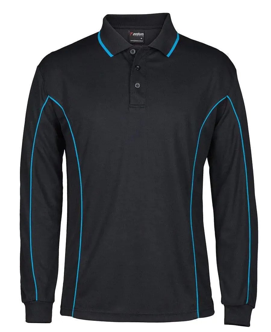Jb's Long Sleeve Piping Polo Shirt 7PIPL