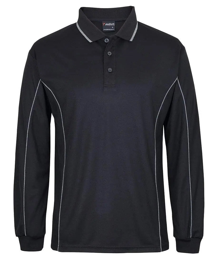 JB'S Long Sleeve Piping Polo Shirt 7PIPL Metro Workwear.