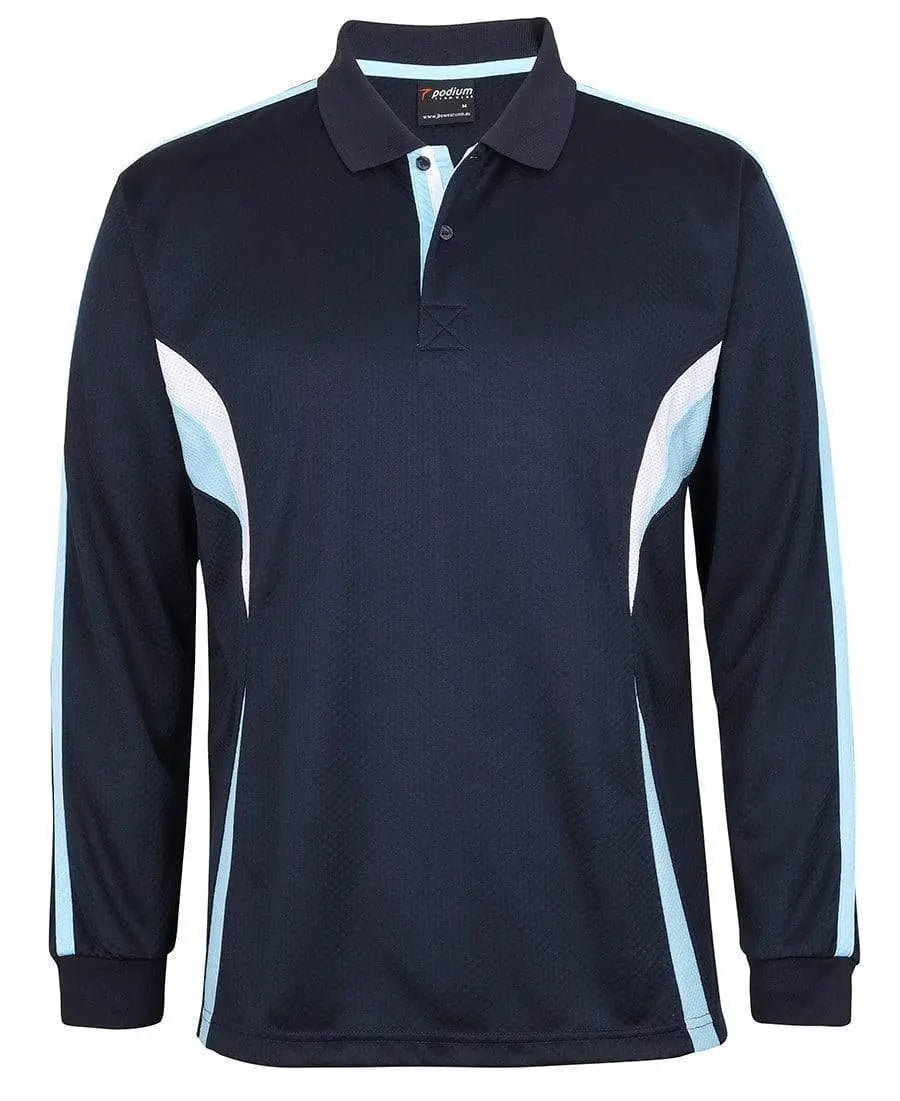 JB'S podium long sleeve cool polo 7CLP Metro Workwear.