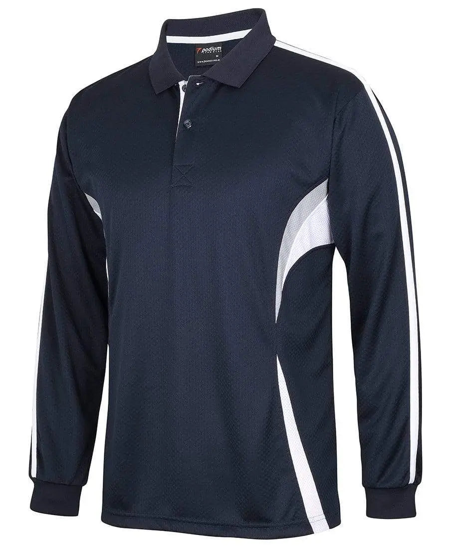 JB'S podium long sleeve cool polo 7CLP Metro Workwear.