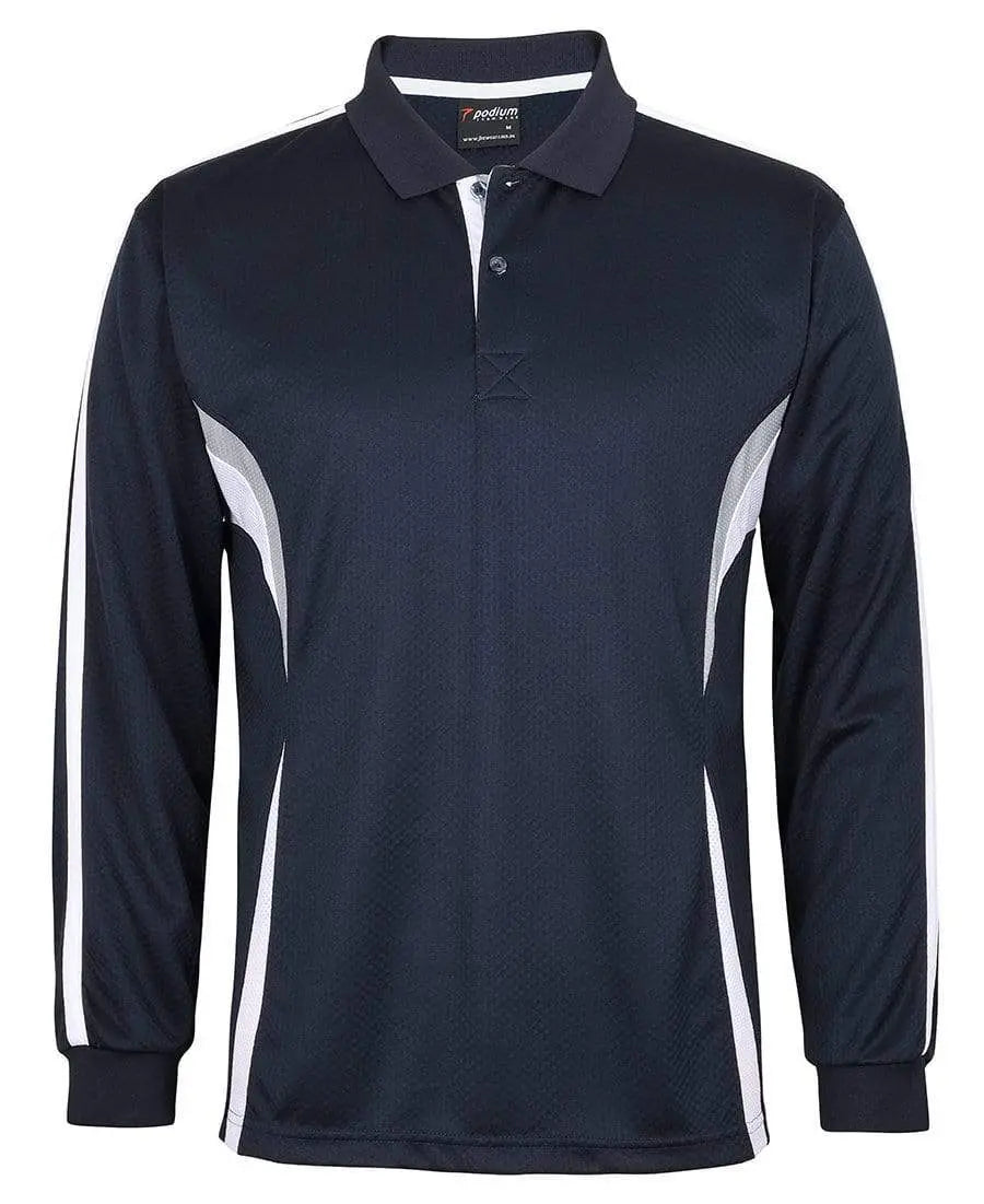 JB'S podium long sleeve cool polo 7CLP Metro Workwear.