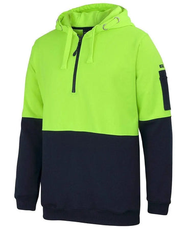 JB's half zip fleecy hoodie 6HVHZ Metro Workwear.