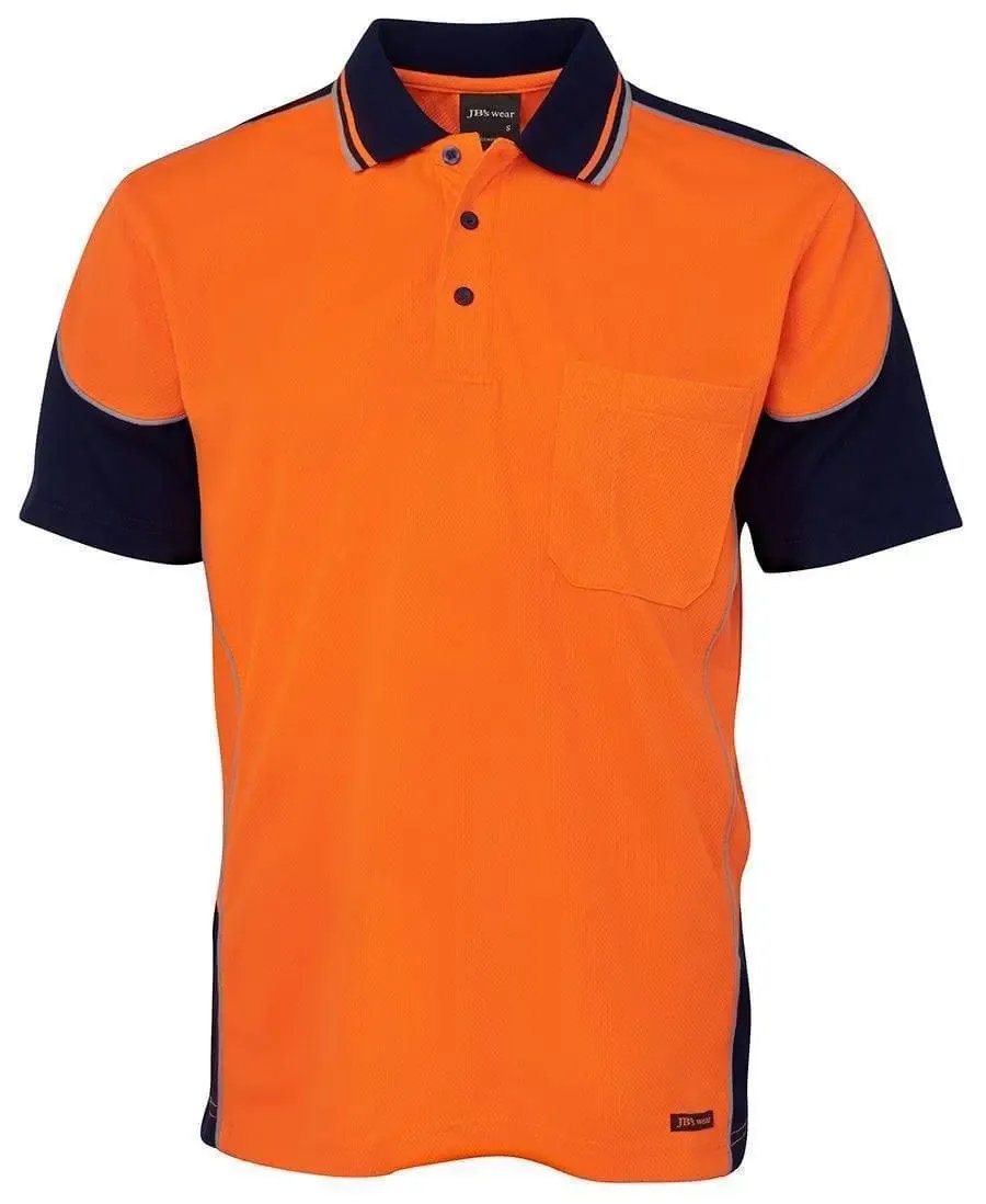 JB'S Short Sleeve Hi-Vis Contrast Piping Polo 6HCP4