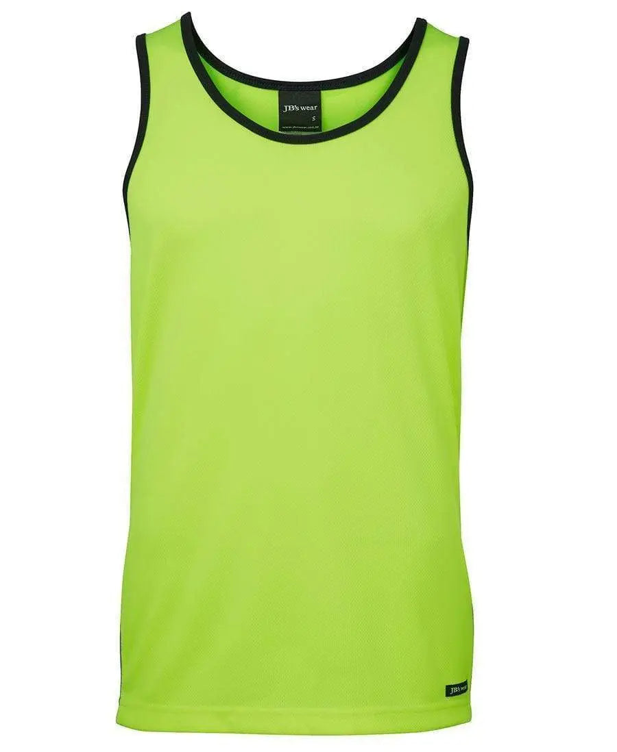 JB'S Hi-Vis Contrast Singlet 6HCS4 Metro Workwear.