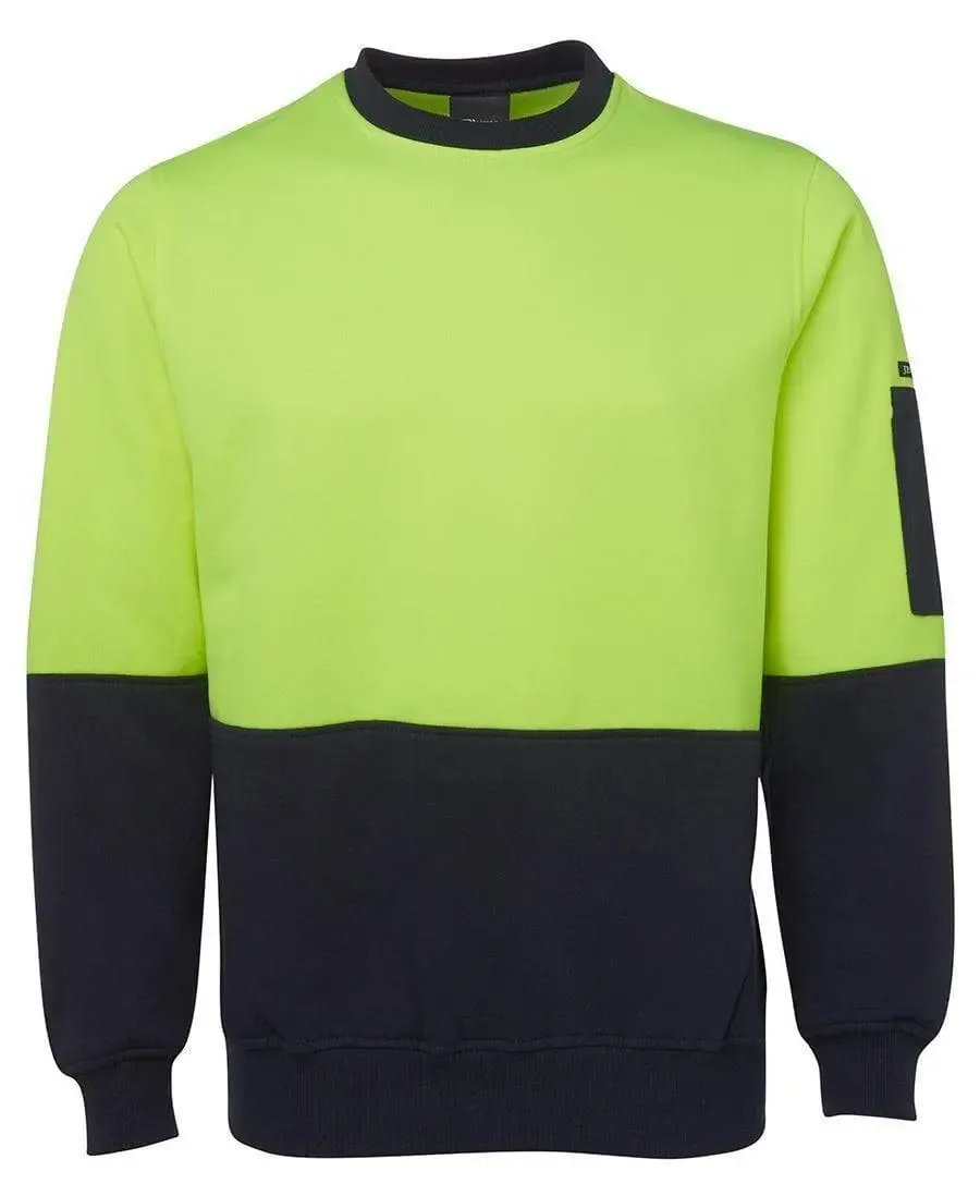 JB'S Hi-Vis Fleecy Crew 6HVCN