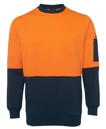 JB'S Hi-Vis Fleecy Crew 6HVCN