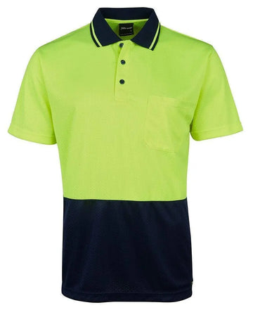 JB'S Hi-Vis Jacquard Non Cuff Polo 6HJNC Metro Workwear.
