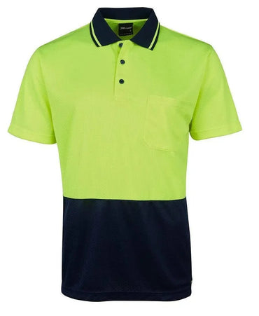 JB'S Short Sleeve Hi-Vis Jacquard Non Cuff Polo 6HJNC