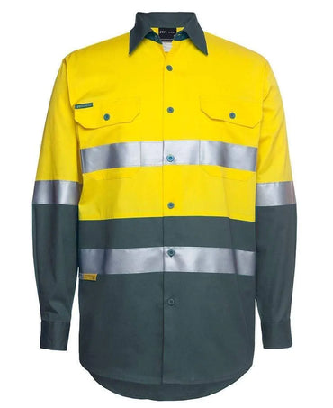 JB'S Hi-Vis Long Sleeve Shirt 6HLS Metro Workwear.