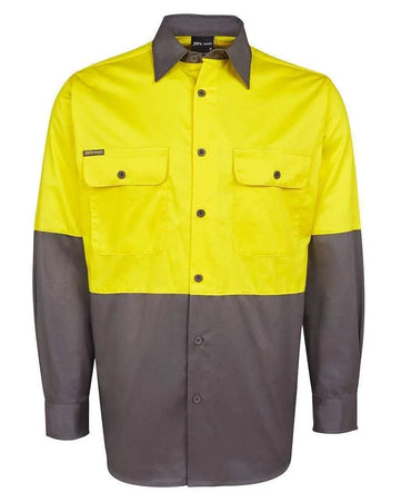 JB'S Hi-Vis Long Sleeve Shirt 6HWSL Metro Workwear.