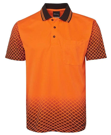 JB'S Hi-Vis Net Sub Polo 6HVNS Metro Workwear.