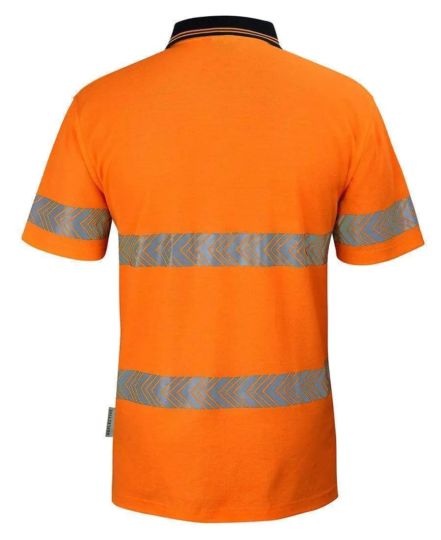 Jb's Hv S/s D+n C/back Segmented Tape Polo 6HMSS Metro Workwear.