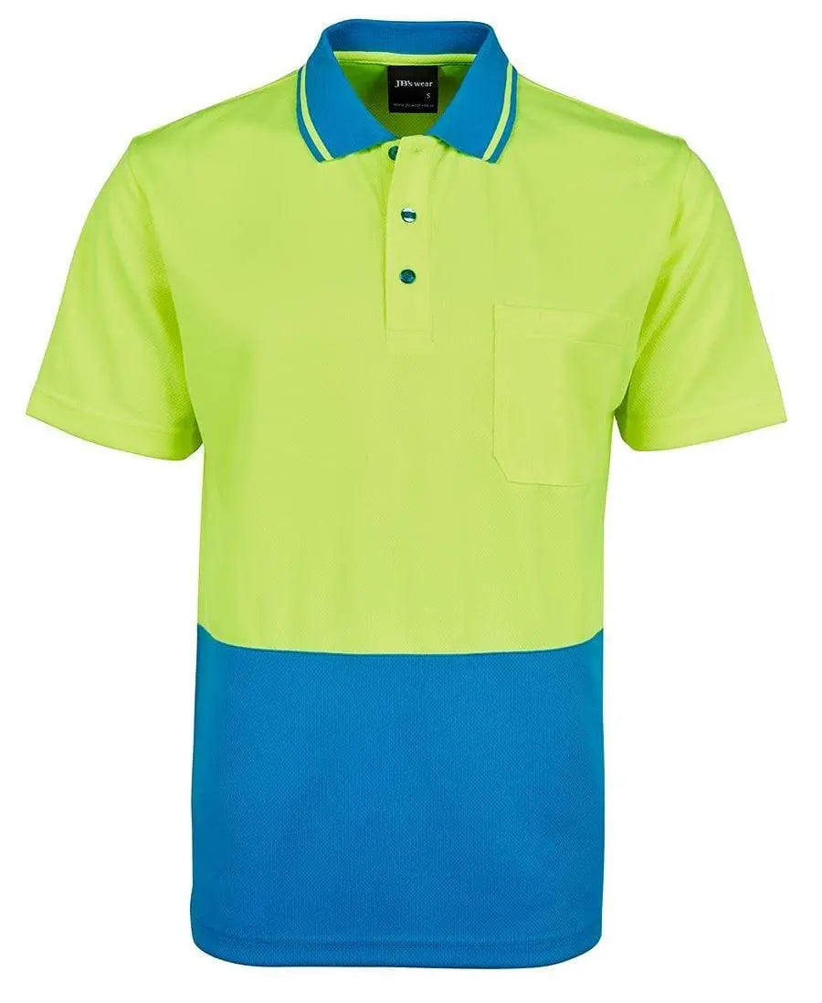 JB'S Adults Hi-Vis Traditional Polo 6HVNC Metro Workwear.