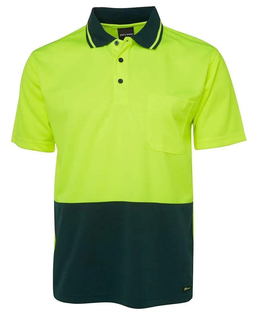 JB'S Adults Hi-Vis Traditional Polo 6HVNC Metro Workwear.