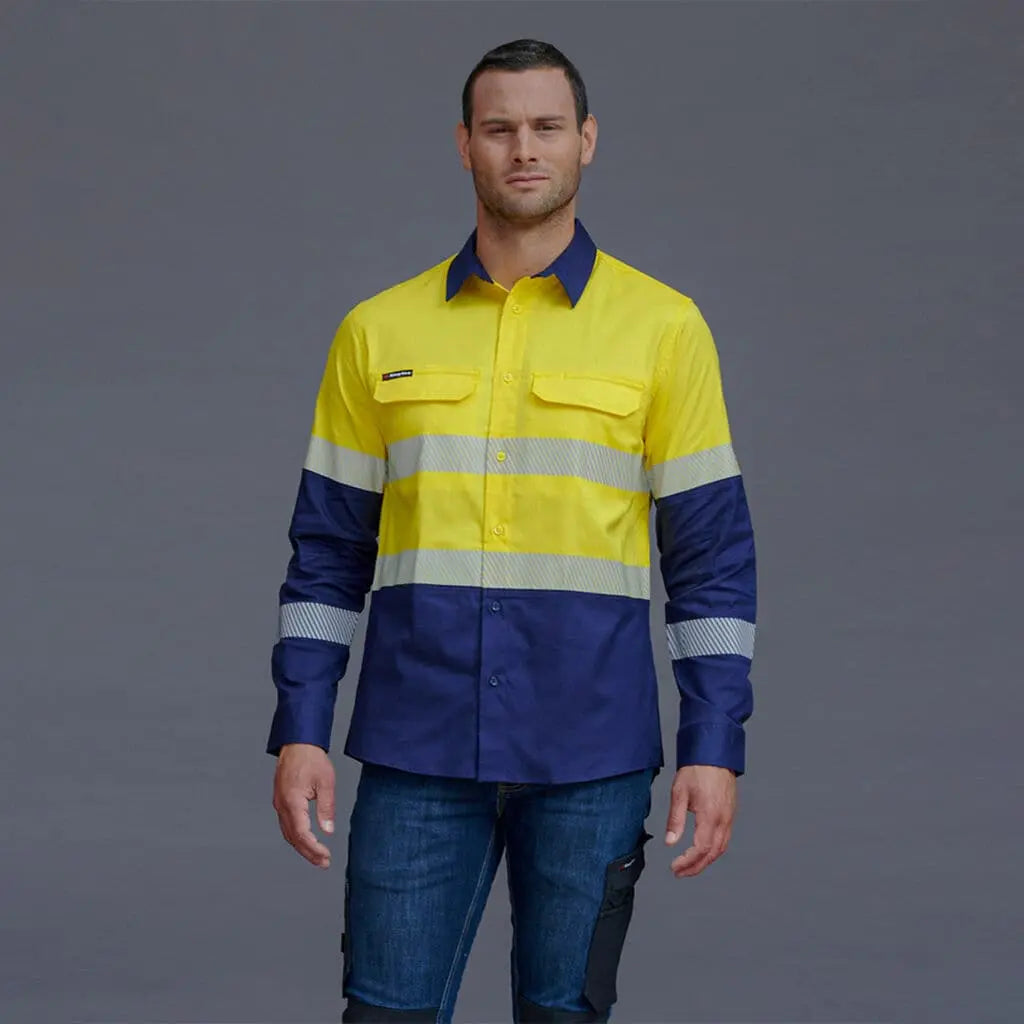 KingGee Workcool Pro Bio Motion Logn Sleeve Work Shirt K54028 Metro Workwear.