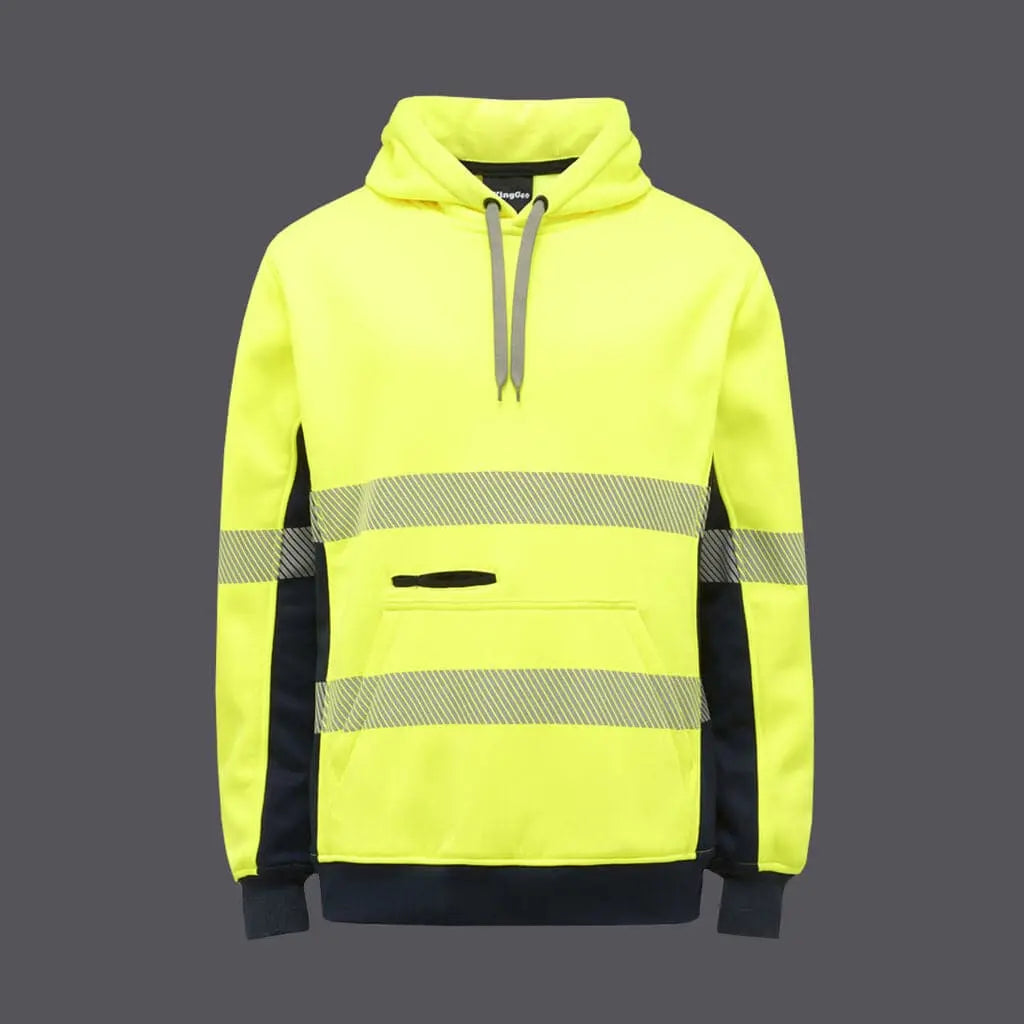 KingGee Hi Vis Reflective Pull Over Hoodie  K55054 Metro Workwear.
