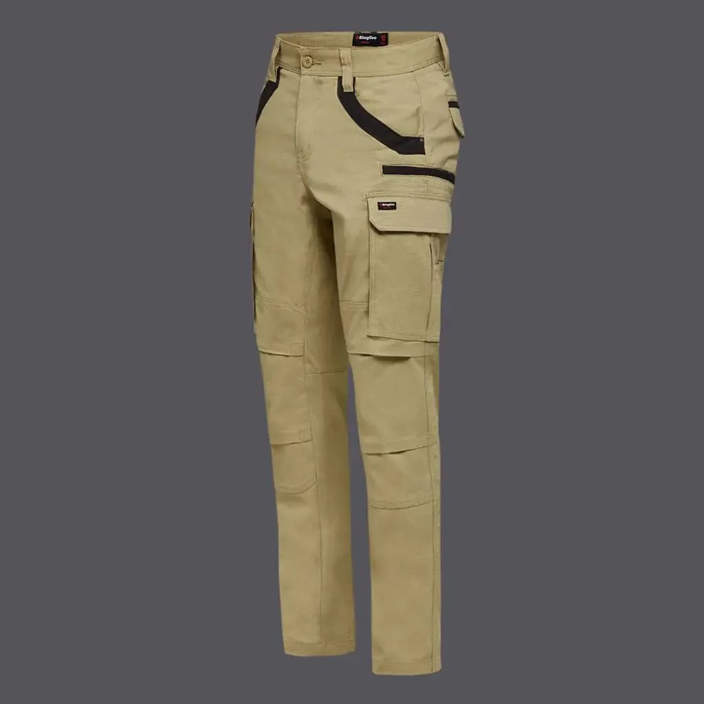 KingGee Tradies Stretch Cargo Pant K69860 in Khaki