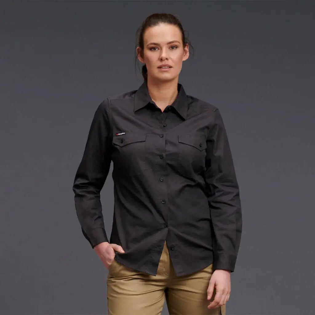 KingGee Women's Workcool 2 Shirt Long Sleeve K69880 Metro Workwear.
