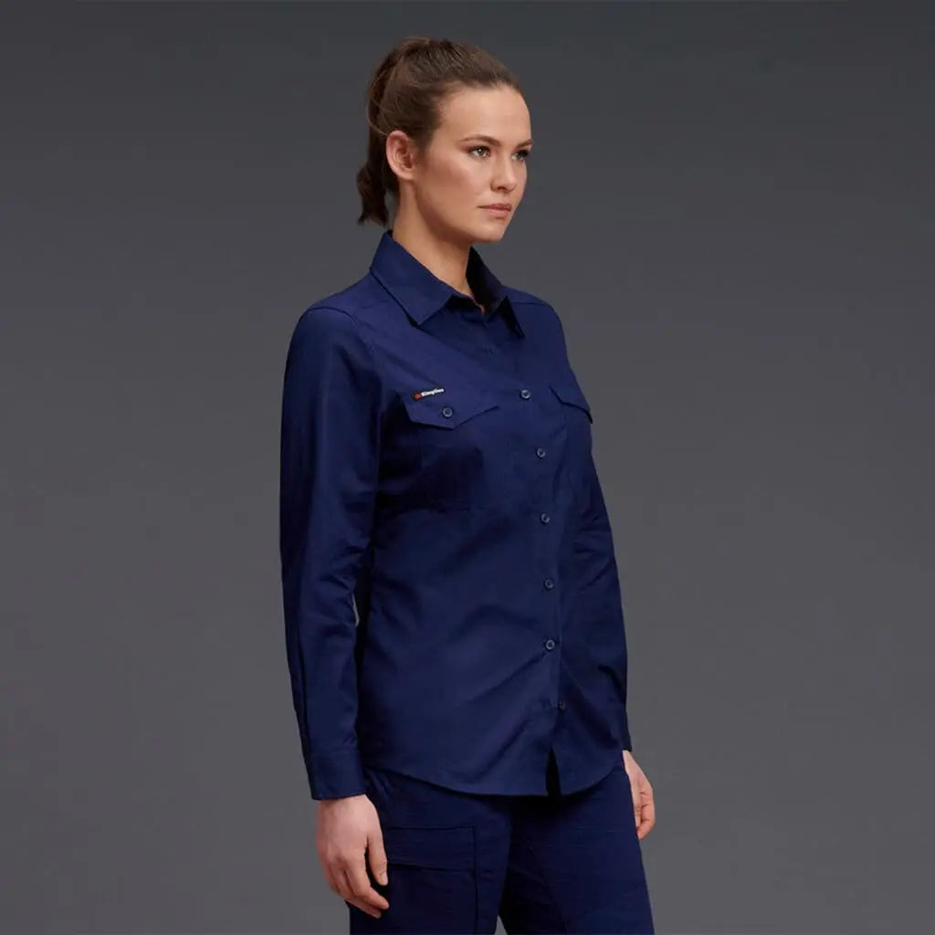KingGee Women's Workcool 2 Shirt Long Sleeve K69880 Metro Workwear.