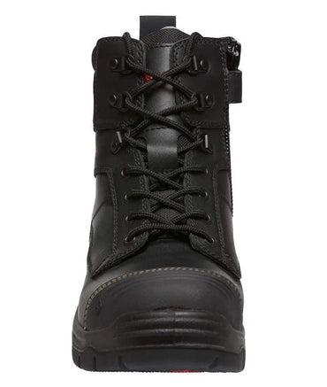 KingGee Phoenix 6CZ EH Side Zip Black Work Boot K27985 Metro Workwear.