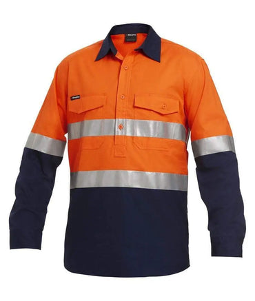 KingGee Workcool 2 Reflective Spliced Closed Front Shirt K54886 Metro Workwear.