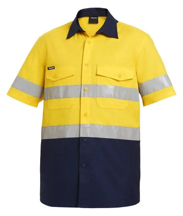 KingGee Workcool 2 Reflective Spliced Short Sleeve Shirt K54885 Metro Workwear.