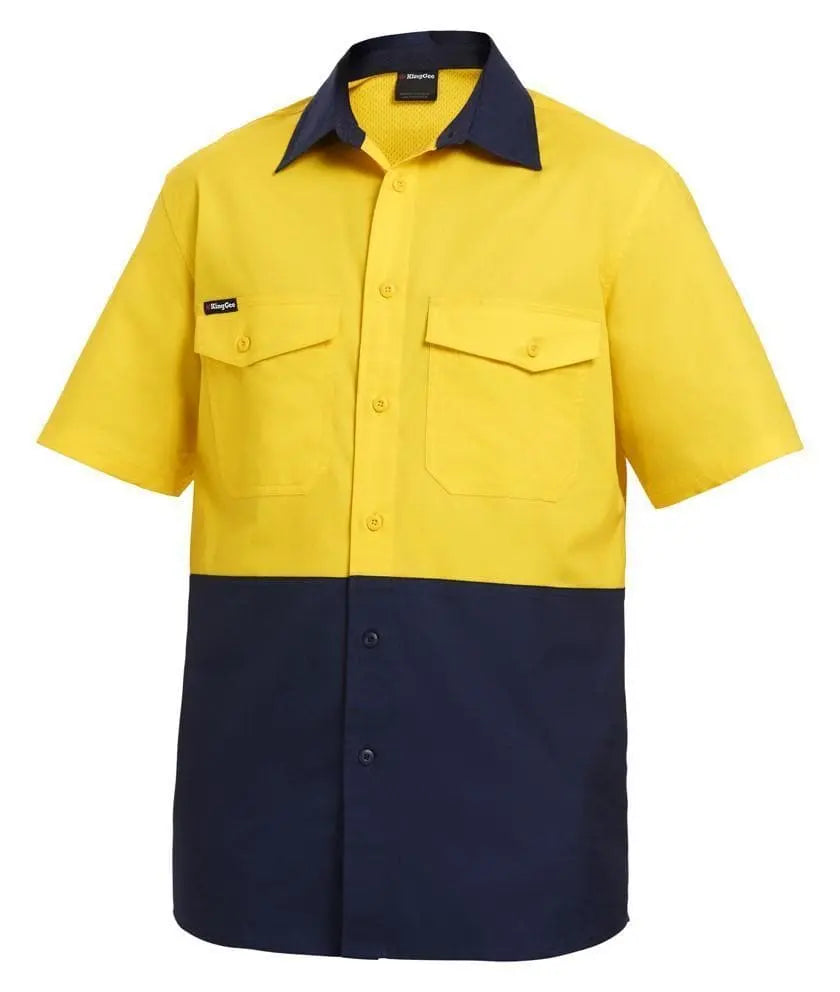 KingGee Workcool 2 Spliced Short Sleeve Work Shirt K54875 Metro Workwear.