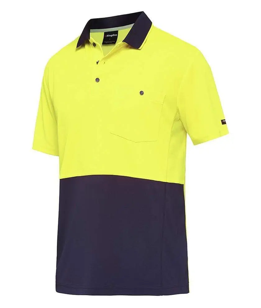KingGee Workcool Hyperfreeze Spliced Polo Shirt K54205 Metro Workwear.